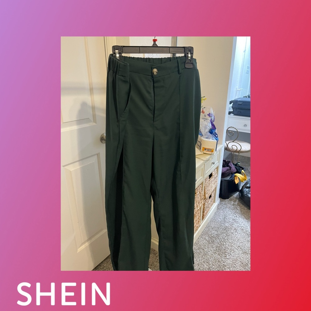 SHEIN Green Dress Pants